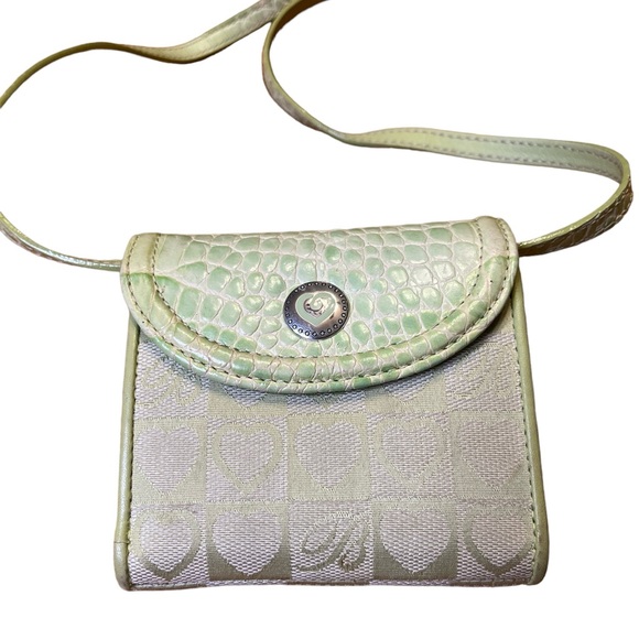 Brighton | Lime Green Crossbody Wallet - Picture 2 of 6